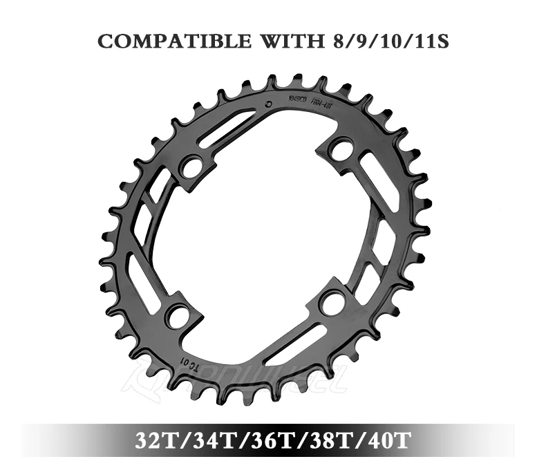 Prowheel FD04 MTB Narrow Wide Chainrings 32T-40T Steel Sprockets