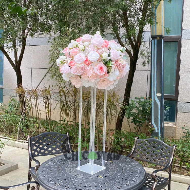 Wedding Flower Ball Arrangement Wedding Centerpiece Artificial Pink Flower Balls Buy 4487