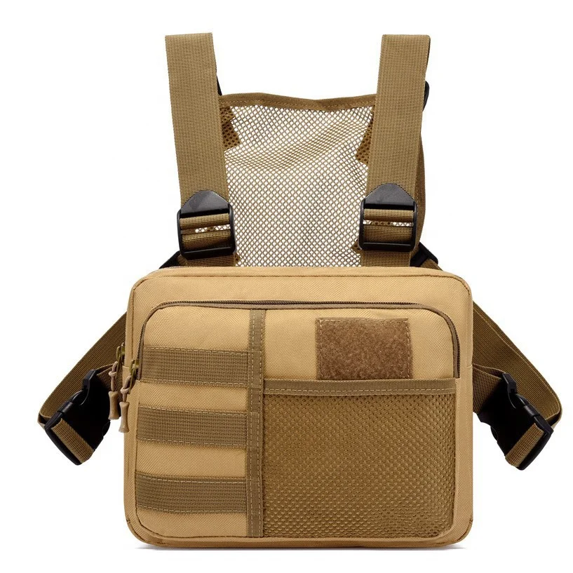 Mountaineering Compact Huntingtrauma Camouflage Men Messenger Vest Chest Crossbody Bag Waterproof Tactical Sling Bags