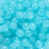 Perles imitation jade 6 mm - Bleu