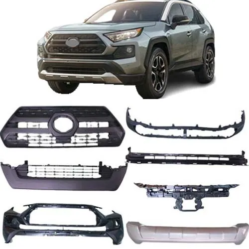 Front Body Bumpers Grille Kit for 2019 2020 2021 Toyota RAV4