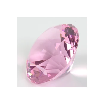 Made in China multicolor polishing glass Diamond shape cut glass gemstone .