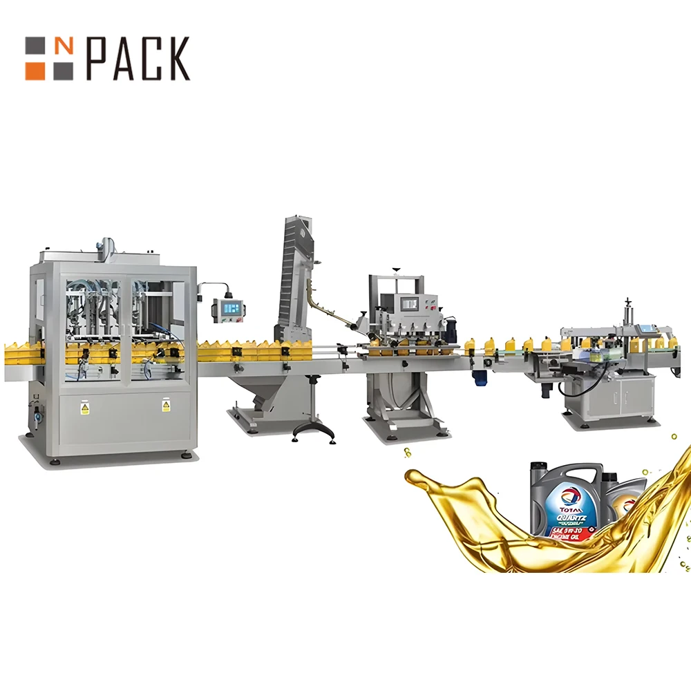 Npack Automatic Piston Pump Antifreeze Production Line Antifreeze Coolant Liquid Jerrycan Filling Machine Price