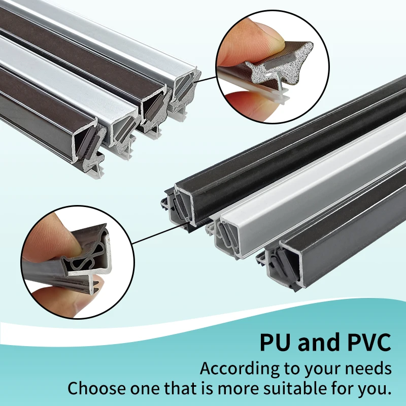 Modern Designed Magnetic Automatic Adsorption Door with Silent PVC Aluminium Sealing Strip Flexible Dustproof Installation Screw