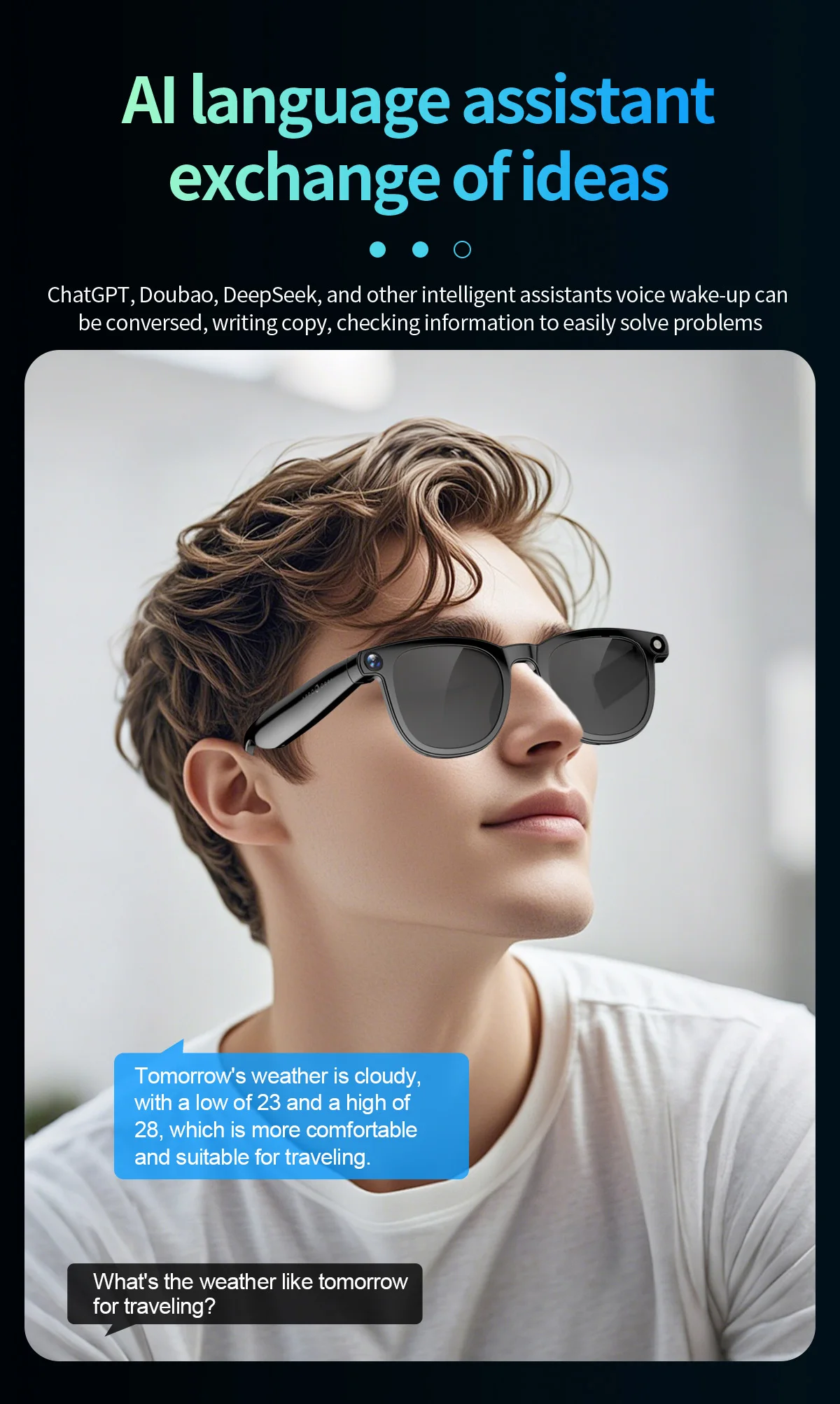 If you are searching for a supplier of a product with perfect quality control and highly competitive prices, which gives you an advantage in expanding your local market, then contact us now!  Competitive suppliers of  SANVNET CY01 Smart AI Glasses 8MP HD Camera Wifi Transfer Translation Meeting Recording ENC Sunglasses Smart Wearable Headset