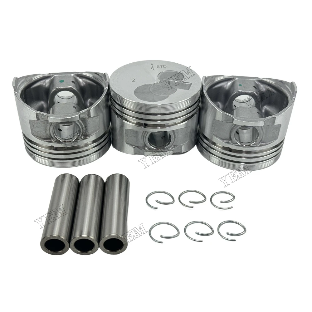 Piston Kit Fit for Yanmar 3TNE72 Engine