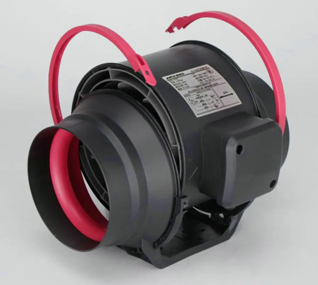 4/6/8/10/12''Plastic Inline Duct Fan Heating Cooling Ventilation and  Exhaust for Grow Tents Induct Exhaust Fan Bathroom