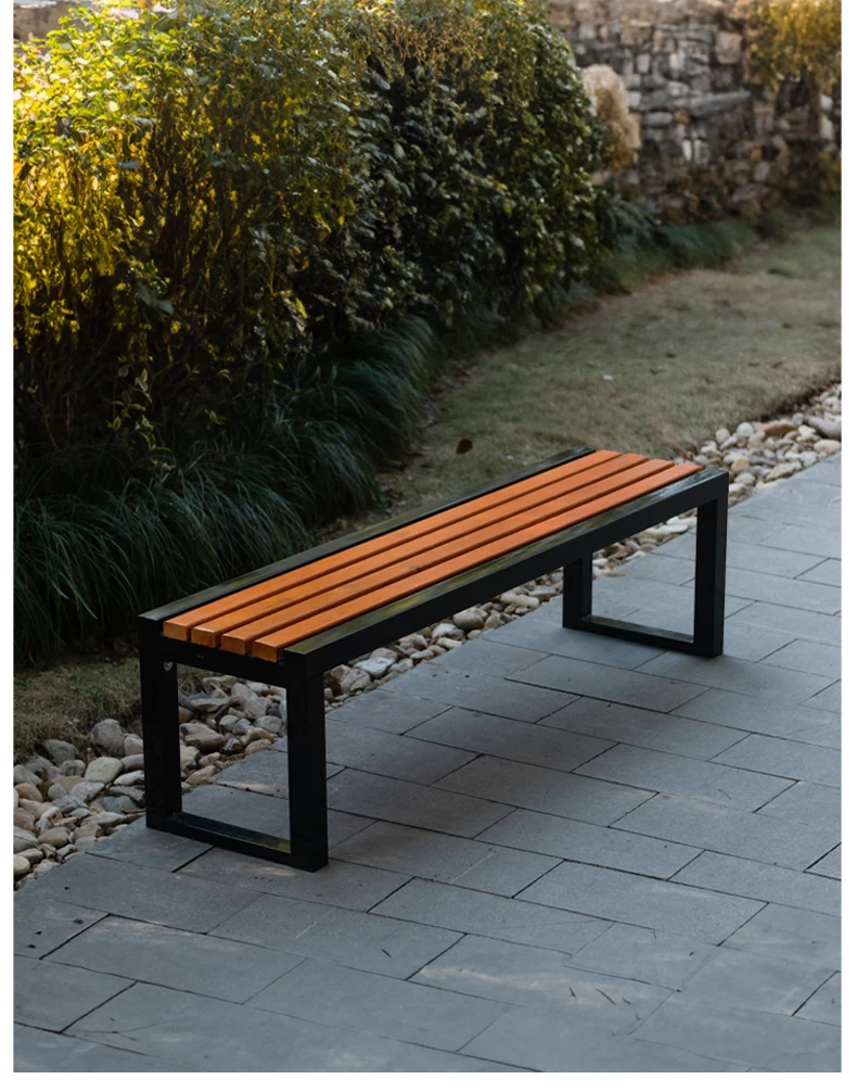 European Classical Cast Aluminum Garden Bench Long Chair Set Rustproof Outdoor Patio Park Modern Design Style School Application supplier