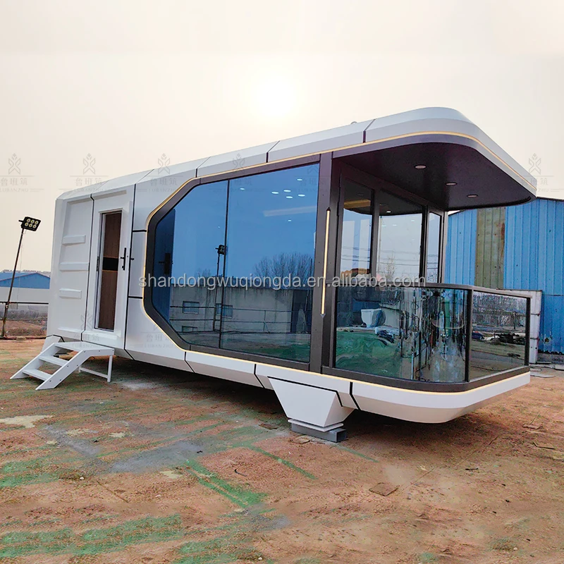 Customize 40ft 20ft Portable Mobile Glamping Space Capsule Resort Hotel ...