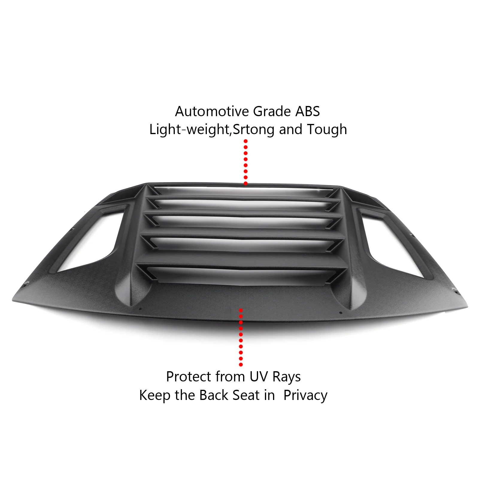 Areyourshop Rear Window Louver Sun Shade Cover For 2013-2018 BRZ/Scion FR-S/ GT86 