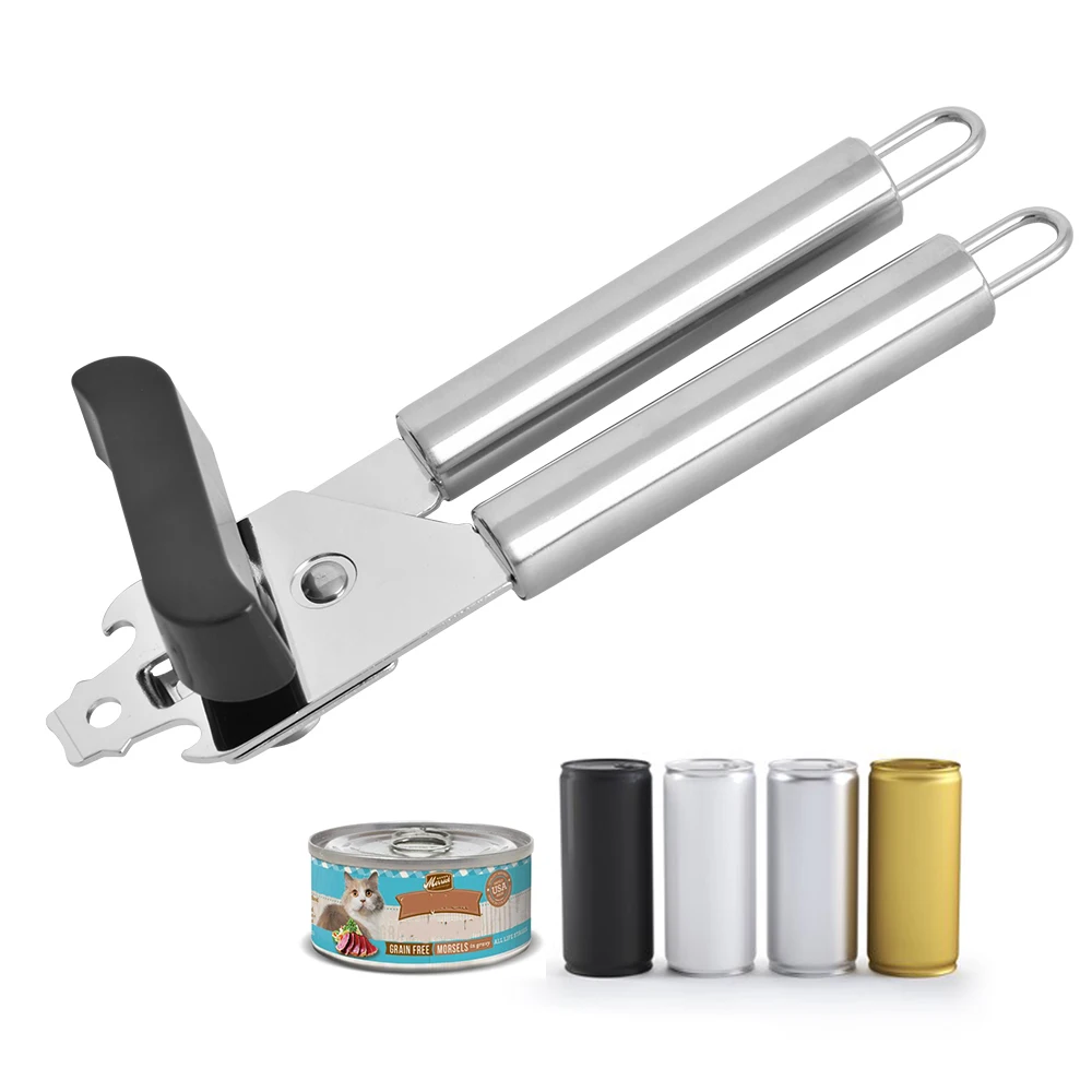 Wide Rotary Handle Stainless Steel Beer Can Opener Manual Mini Portable