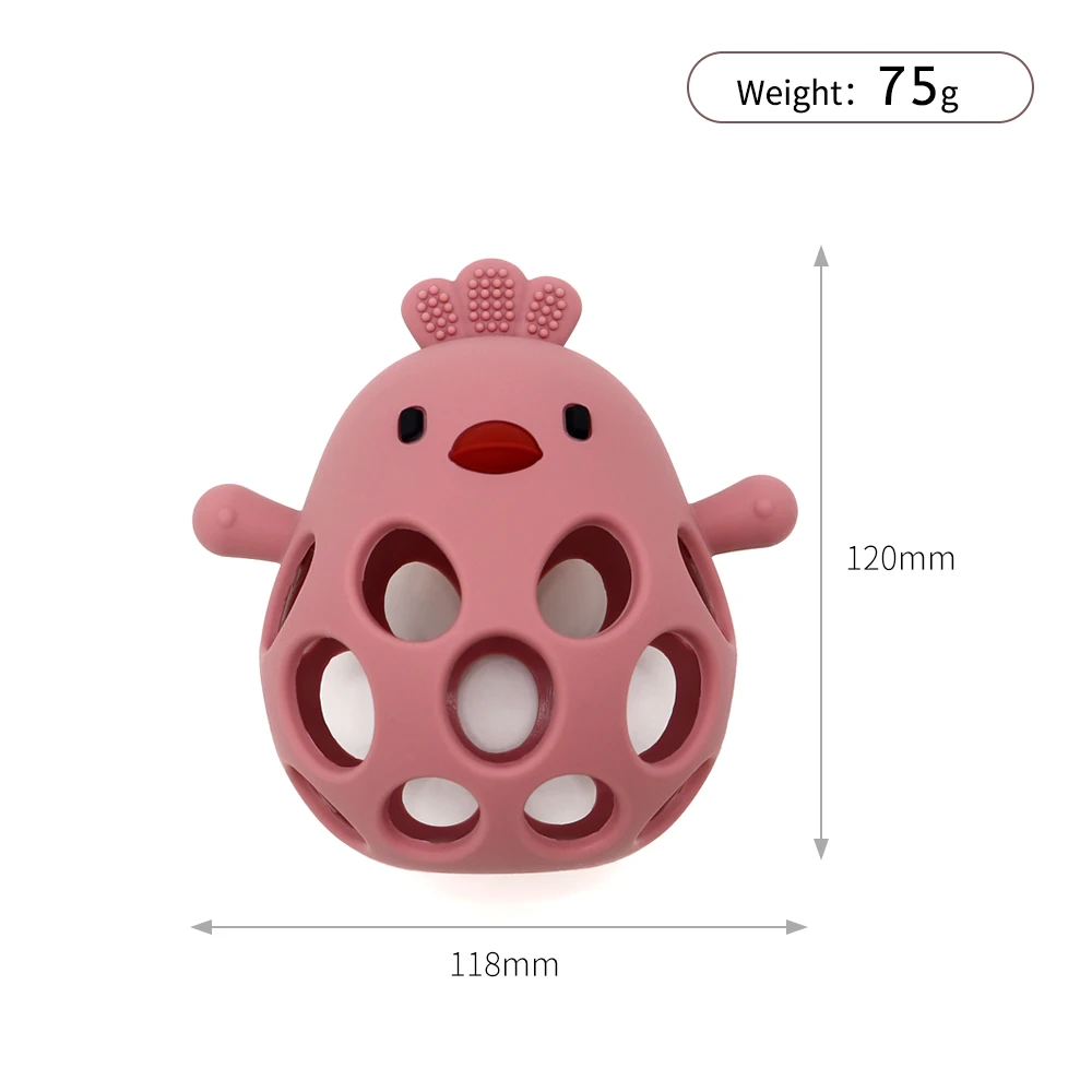 2024 New Bpa Free Newborn Chew Sensory Chick Baby Teething Toy Animal ...