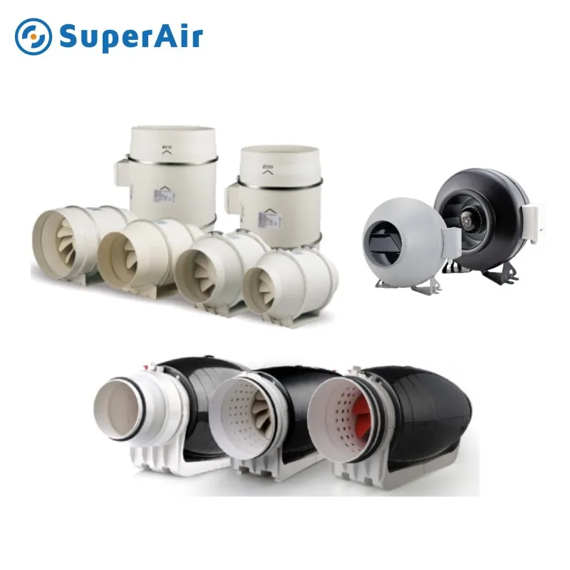 Mixed Flow Fan, Inline, Metal, SSF - detail 2