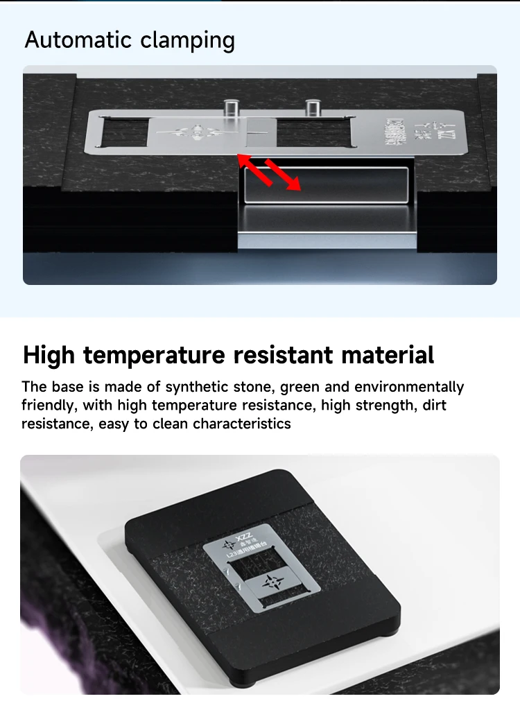 XZZ L23 Universal CPU Reballing Station Magnetic Auto Clamping BGA Tin Planting Table for Chip Repair