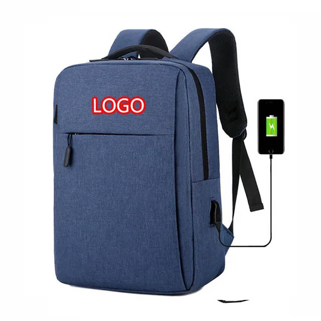 Bsci Custom Black Nylon Laptop Backpacks Custom Logo Usb Laptop Bag ...