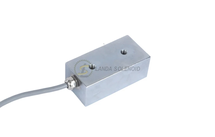 Industrial Small 12V DC Electrical Holding Magnet 80Kg 100Kg Rectangle Solenoid Lifting Electromagnet