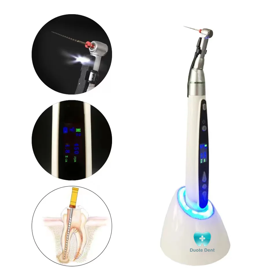 16:1 угловой Эндодонтический эндо-моторный, стоматологический беспроводной светодиодный эндомотор
