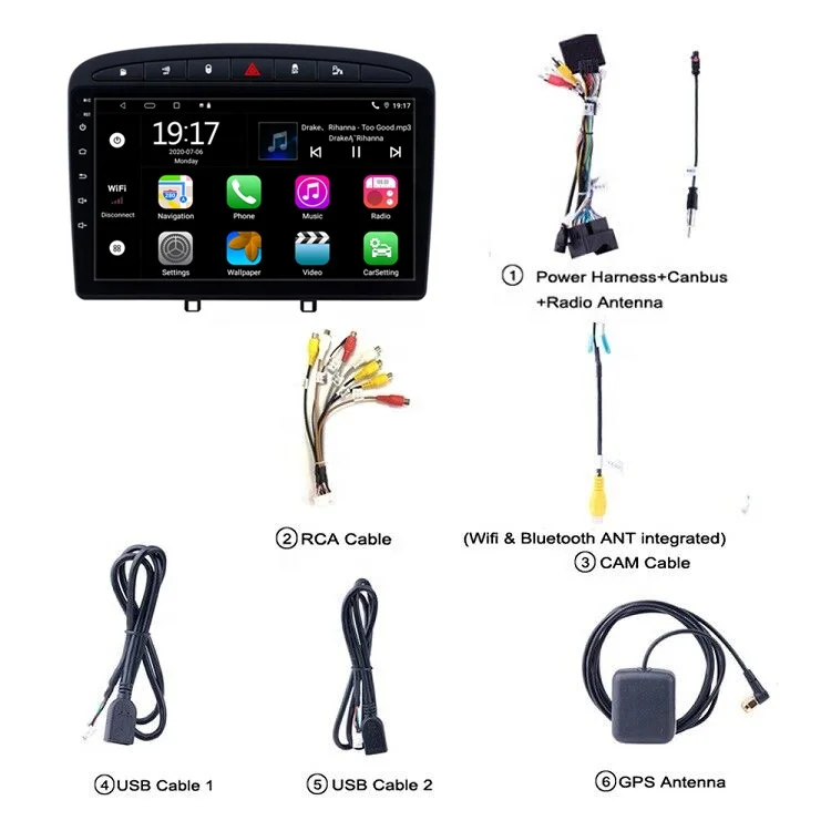 9 android10 car multimedia player for