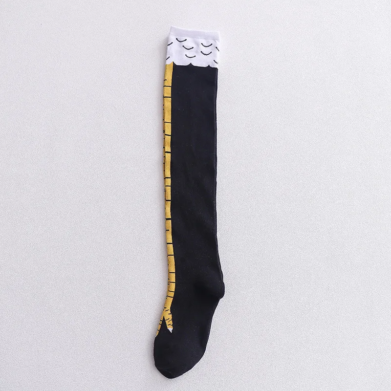 Chaussettes Déjantées Cuisses De Poulet - Look Thanksgiving Et Animaux Rigolos Pour Femme