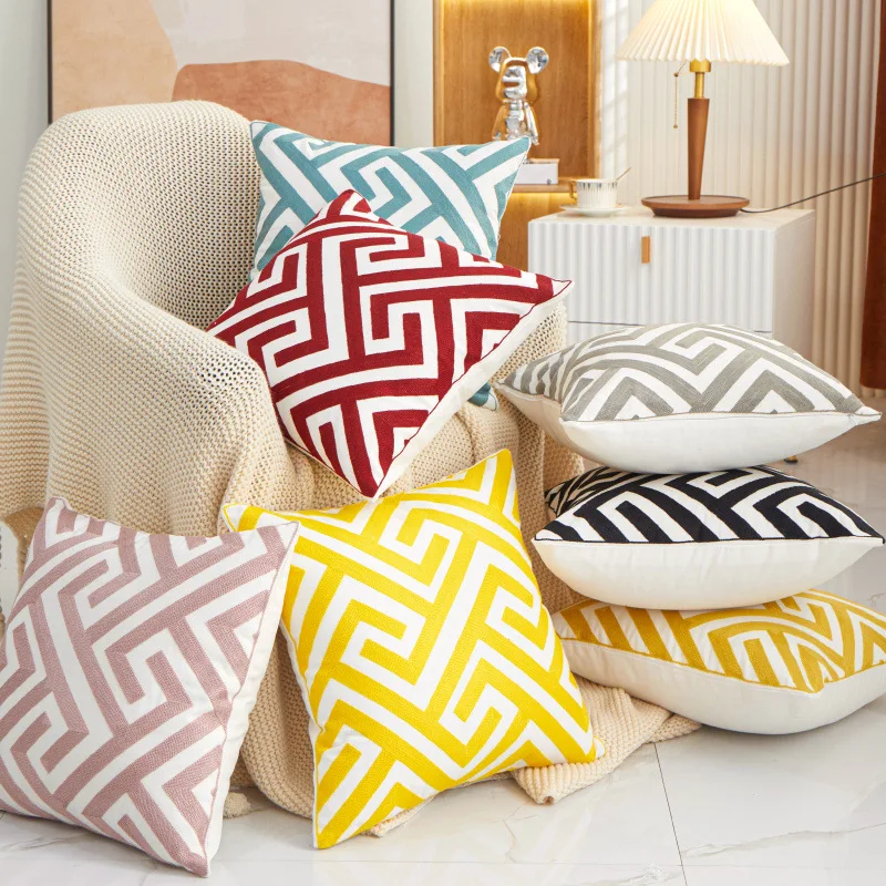 High Quality Simple Floral Pattern Outdoor Cushion Pillow Square Waterproof Flower Pillow for Camping manufacture