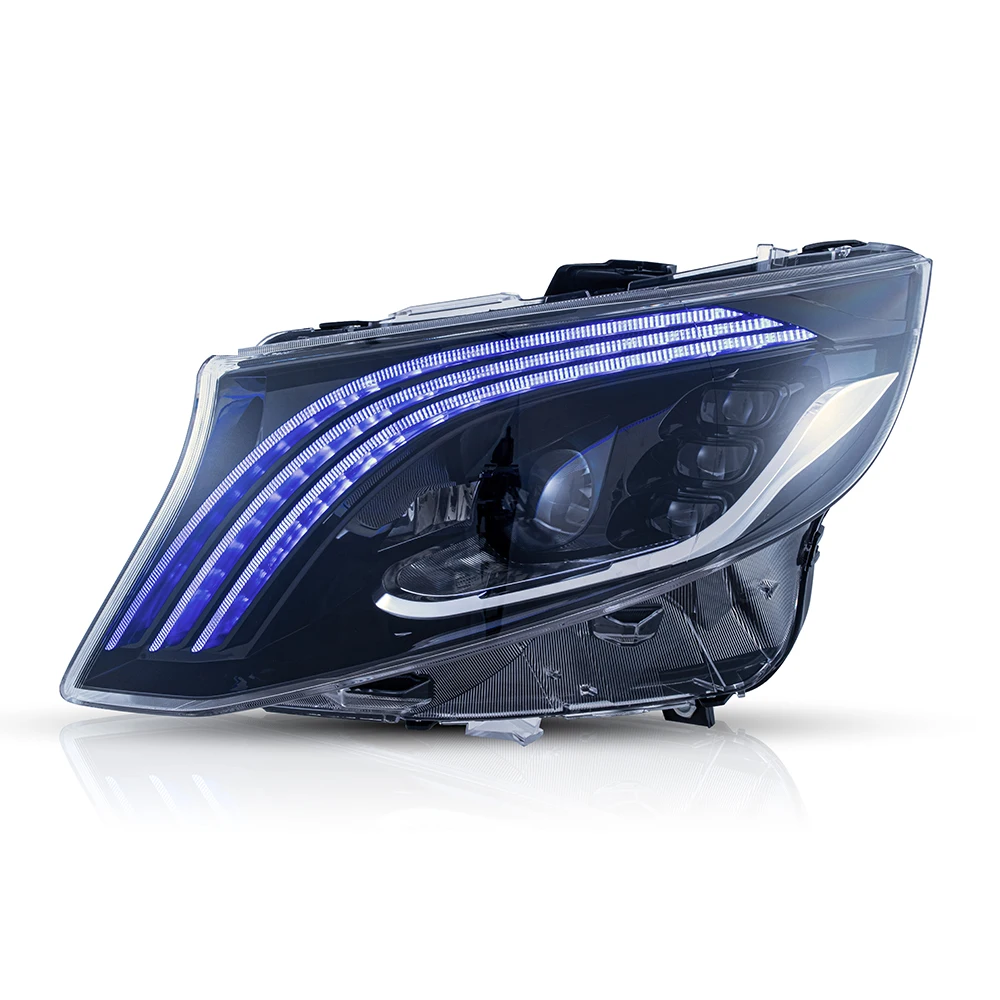 product yea upgrade to maybach style headlights w447 head light led lights for mercedes benz vito v class v260 headlight 2016 -18