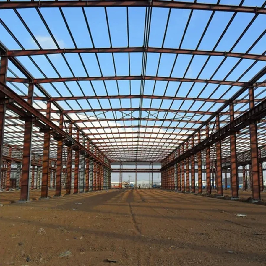 Luxury Steel Build Structure Prefabr Car Parking Shed Design Steel for a Barndominium Buildings Workshops Warehouse Structures