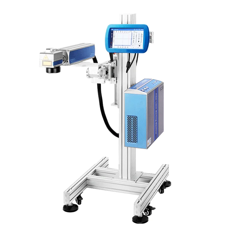 2025 PE HDPE PPR PVC PIPE Cable Printer 20w 30w 50w Fiber Co2 UV Online Flying Laser Engraving Printing Marking Machine Price