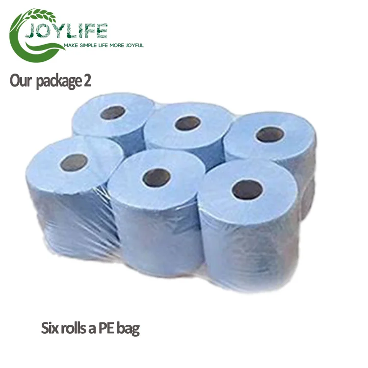 Premium Quality Colored Commercial Industrial Paper Towels Blue Rolls