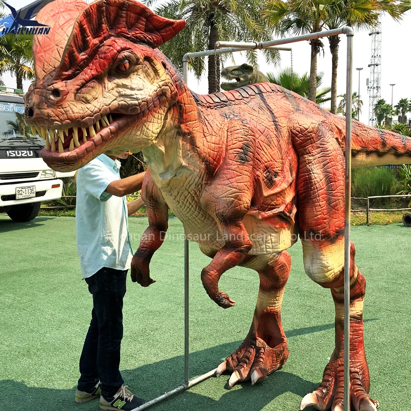 product wearable adult hidden visible legs realistic robotic dinosaur costume animatronic performance dino suit for public stage shows-2