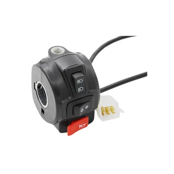 Motorcycle Handlebar Button Switch Kit Plastic Right and Left Motorbike Electrical General Light Control Switch Set