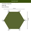 hexagonal floor mat