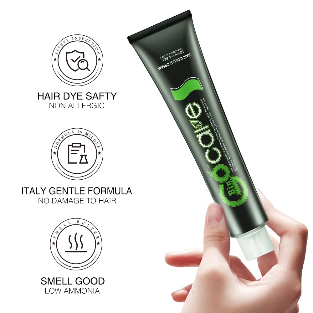 Gocare Italy Formula Salon Use Permanent Non Allergic Hair Color Cream 79 Colors Natural Hair Dye