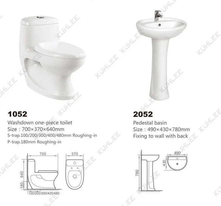 Middle East Market Sanitary Ware Bathroom Ceramic Toilet WC Water Closet Basin Suite