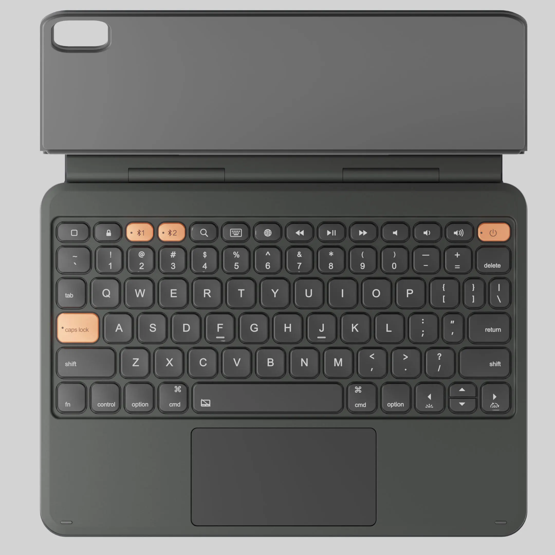 product smart touchpad aluminum magic keyboard case for ipad 109 11 inch type c charging 2nd magic keyboard cover customizable service-4