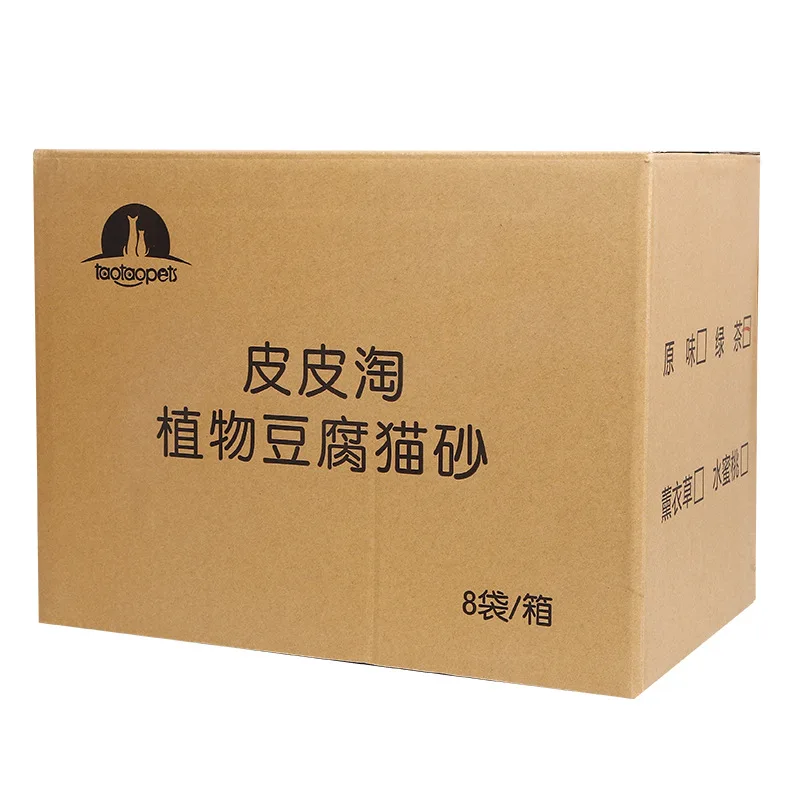 Taotaopets Brand Cat Litter Tofu 6l Plant Degradable Cat Litter In