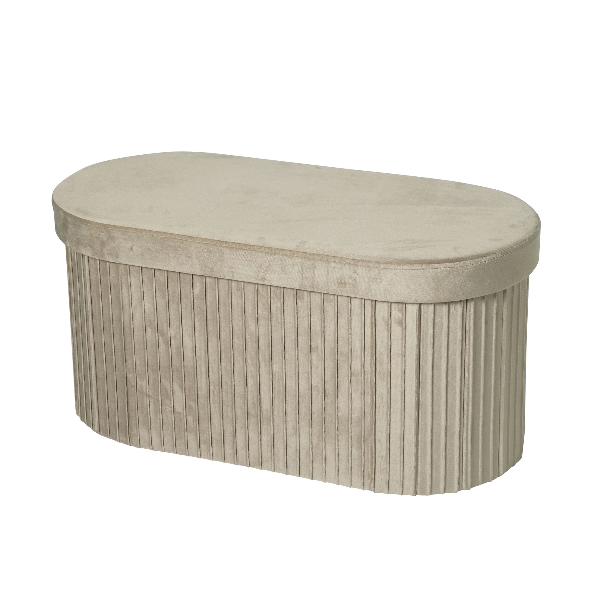Modern Ottoman Stool Pouf Foldable Storage Ottoman Footstool for Living Furniture