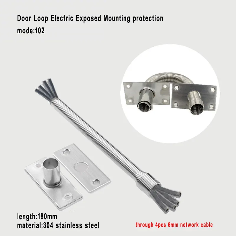 VIANS Small Size Electric Exposed Mounting Protection Wire Pipe Tube Cable Crossing Device Power Transfer short Door Loops