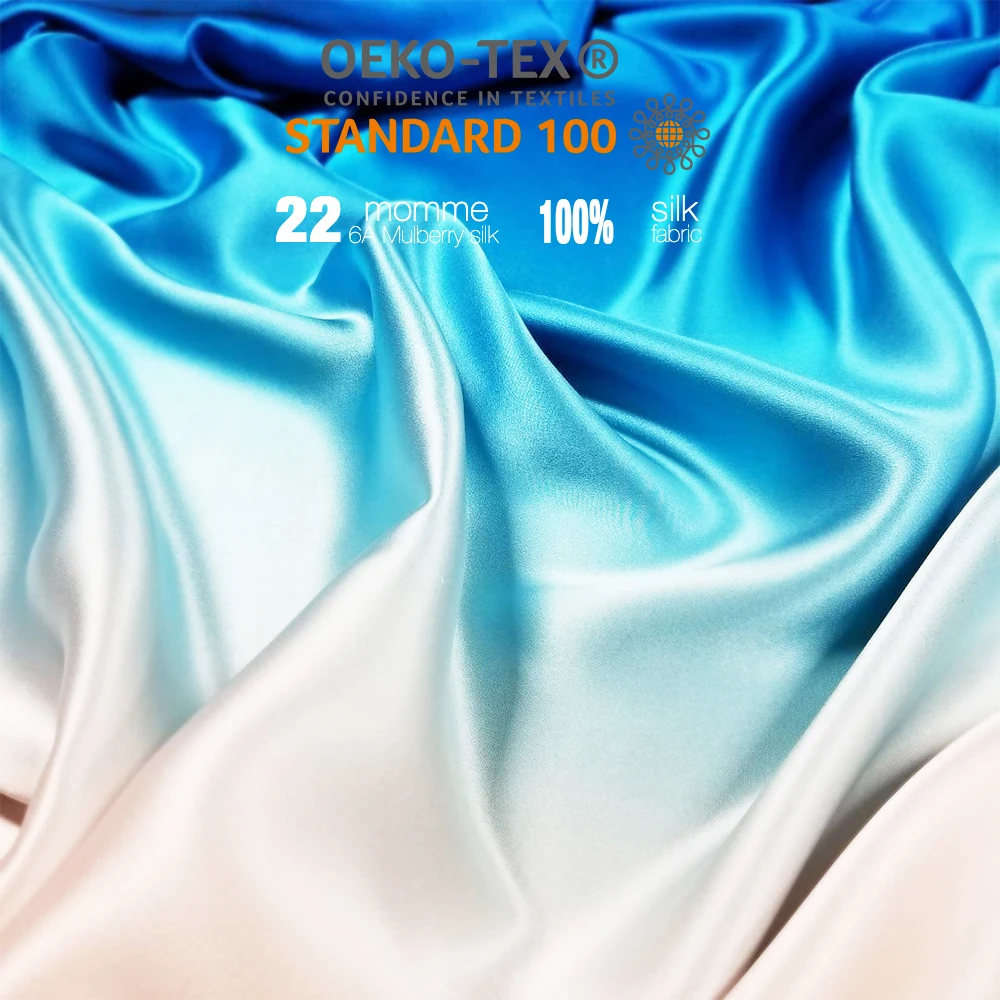 Satin Fabric Many Colors In Stock Silk Fabric China 22 Momme 100% Pure ...