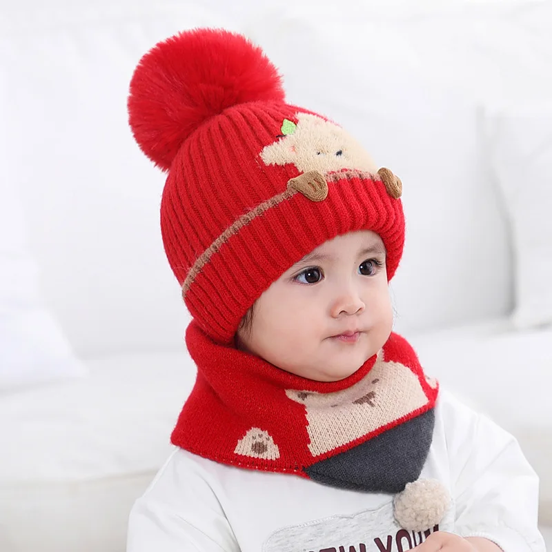 Babyhug Stripes Bear Face Cotton Cap Blue - Cap Diameter 10.5 cm