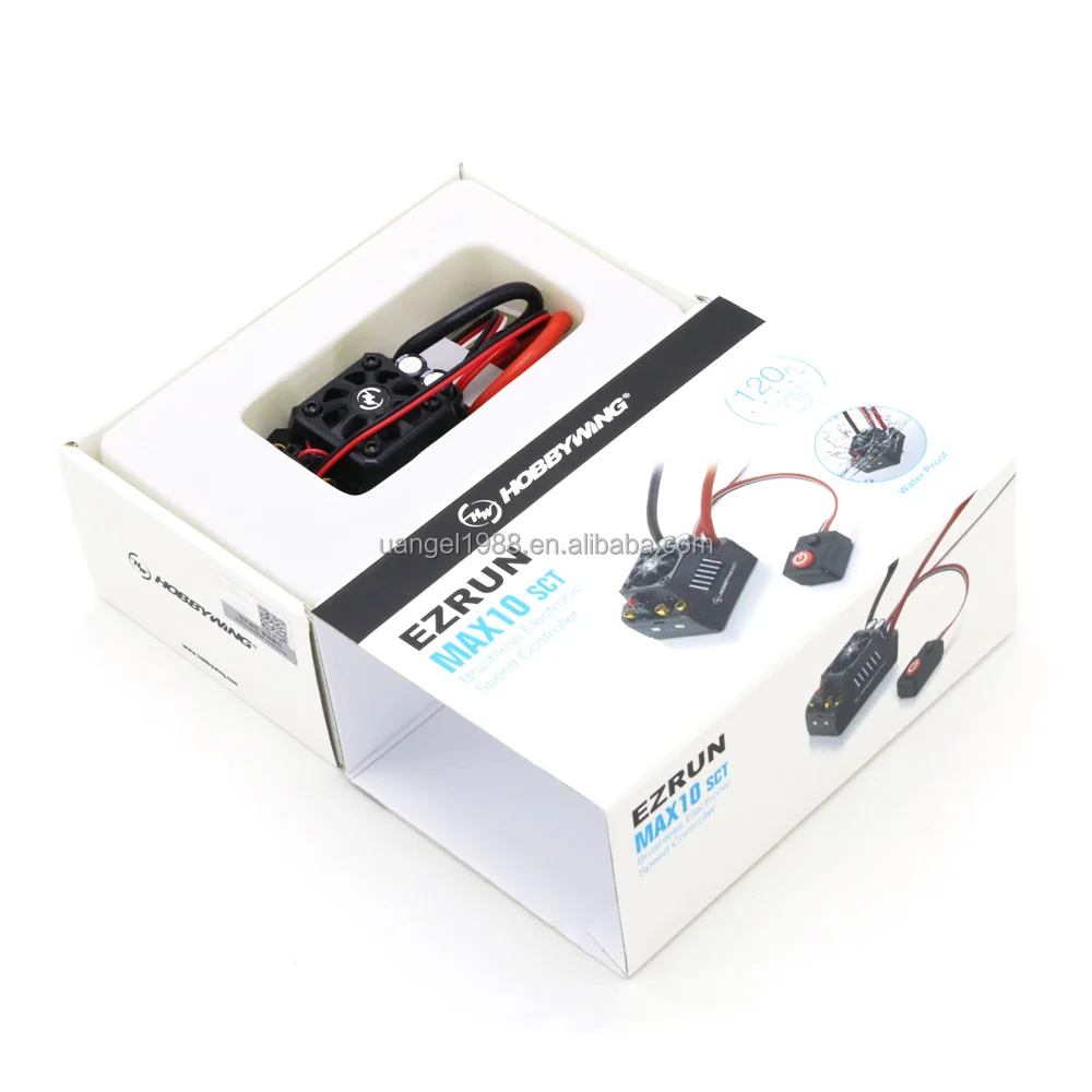 Hobbywing EZRUN Max10 120A ESC Waterproof Brushless ESC 1/10 SCT RC Hobby  Truck MAX10-SCT 120A| Alibaba.com