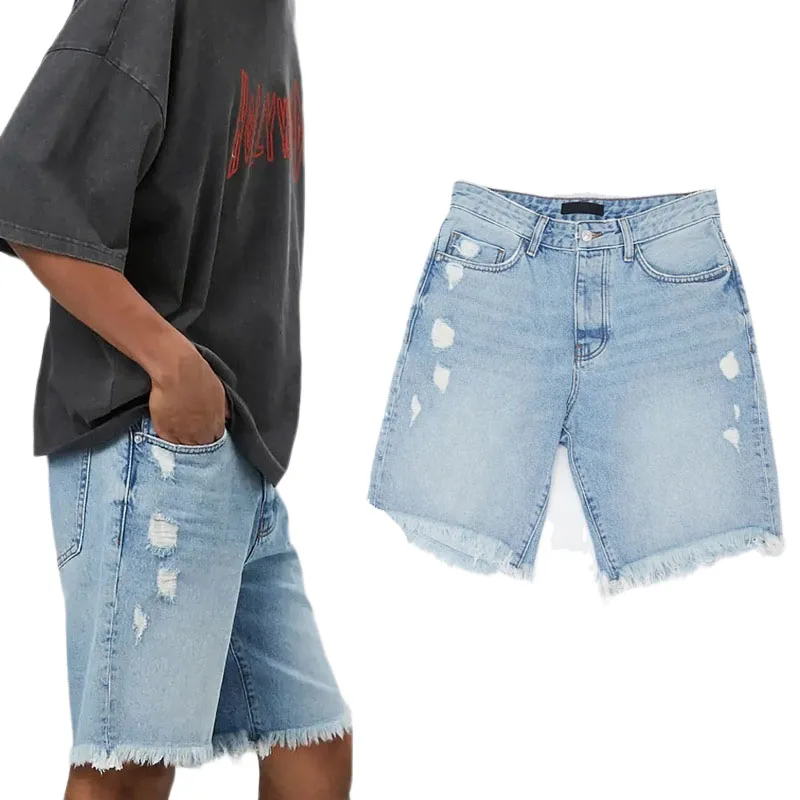 ripped shorts design