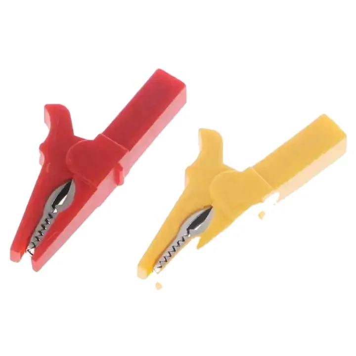 Crocodile Alligator Clip for 4mm Male Banana Plug Connector OOTDTY 6 Pcs Colors