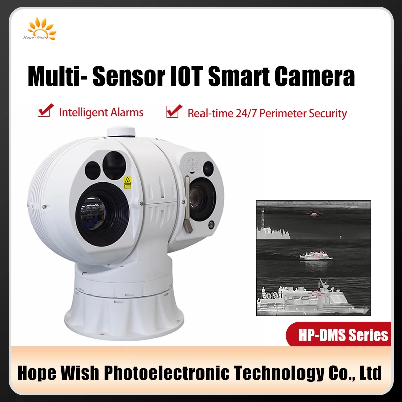 Hope Wish Thermal Imaging Camera Price Laser Camera 4KM Long Range Zoom Lens Multi Sensor IOT Electronic Sentinel Camera