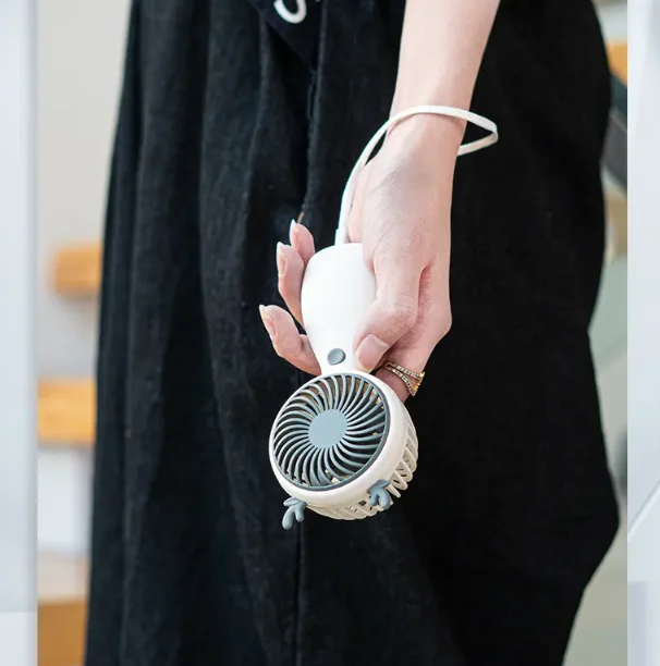 New Handheld Small Fan Portable Mini Desktop Student Usb Charging Fan Outdoor Ventilateur Summer Cooling Fan