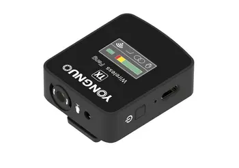 YONGNUO Feng 2.4G Wireless Microphone Transmitter Receiver Lavalier Mic TFT Screen 3.5mm Plug for Smartphone Camera Laptop detail image