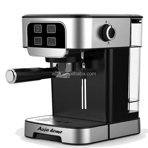Semi- Automatic Touch Screen Intelligent Coffee Machine for Household Latte Americano Espresso Coffee Machine With Milk Tank