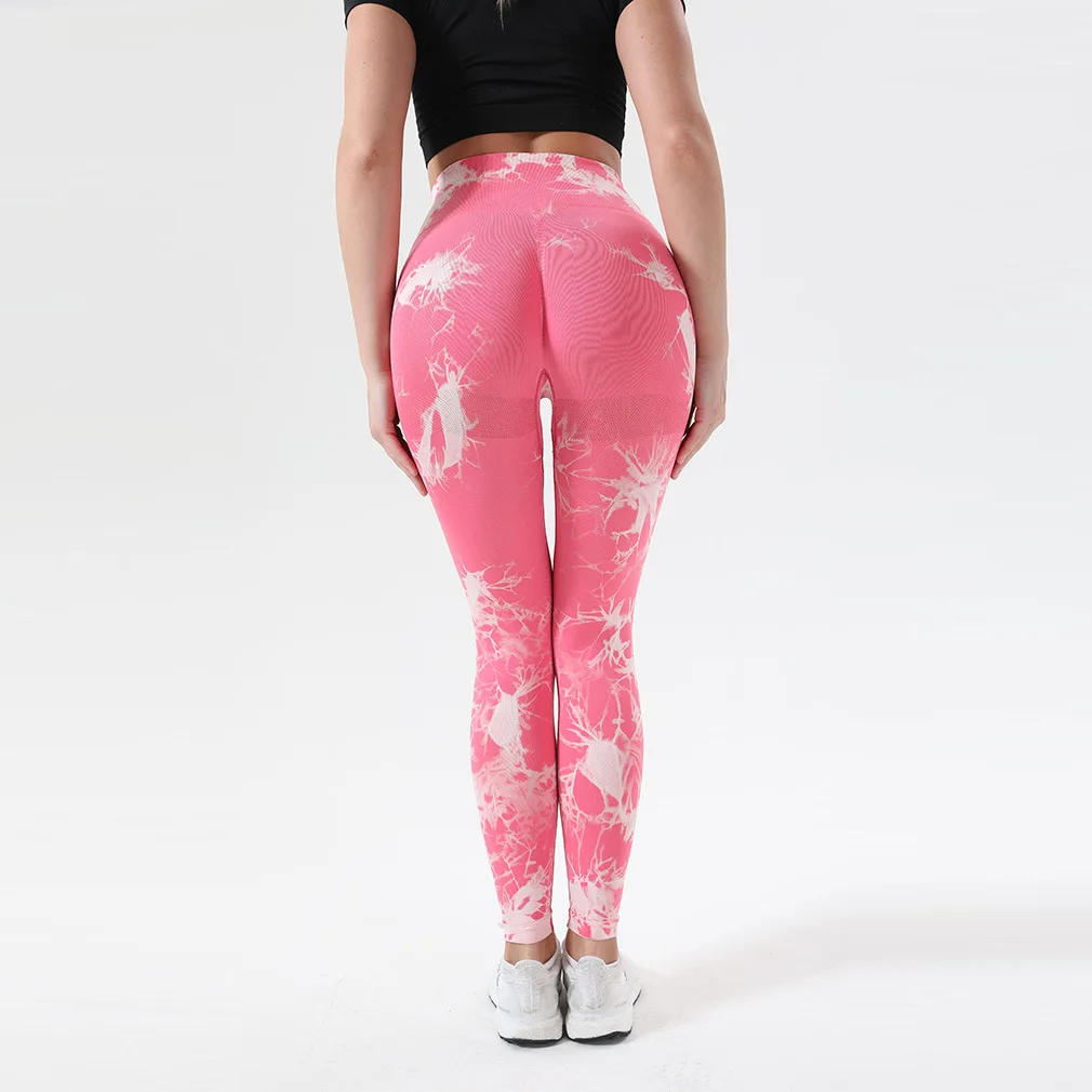 Hot Sexy Girls Workout Sport Running Leggings Tie Dyeing Seamless Yoga  Pants Leggings| Alibaba.com