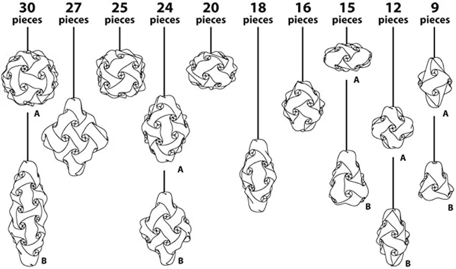 Modern Iq Diy Puzzle Light Nordic Pendant Lamp Shade Decoration