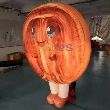 Wholesale Customize inflatable advertising mascot costume walking inflatable cookie mascot costume for events