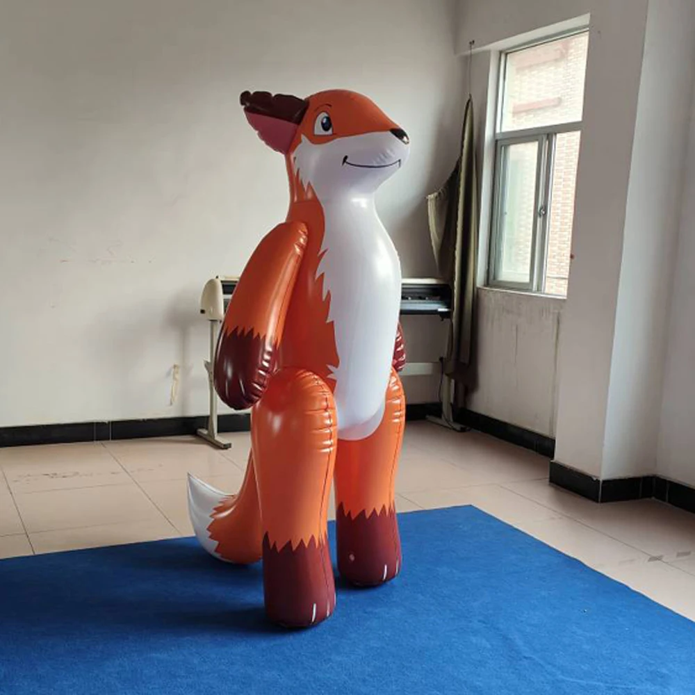 Factory Customized 6ft High  Inflatable Cartoon fox  for Sale